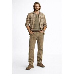 Flag & Anthem Wallburg Nashville Straight Fit Pant Mens 38x32 Khaki NWT